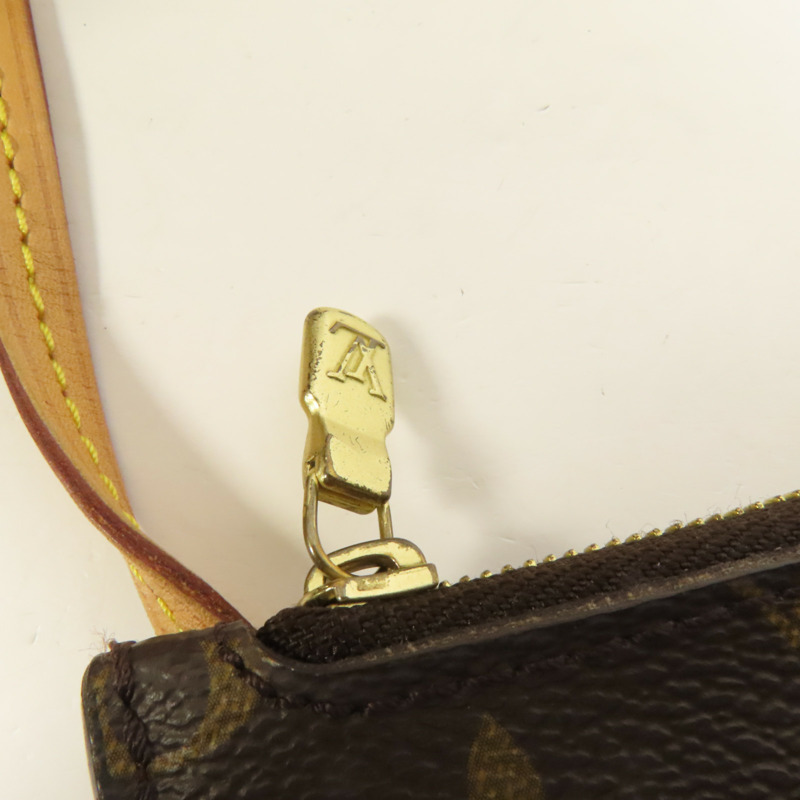 LOUIS VUITTON Monogram Neverfull MM金扣手挽袋-14