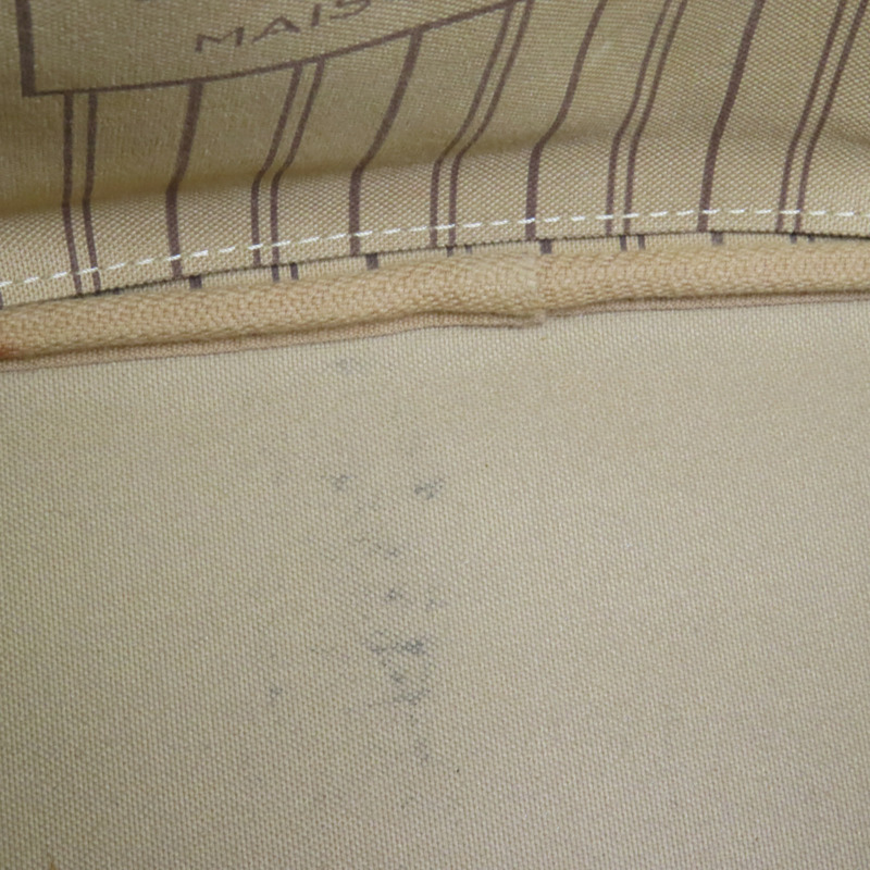 LOUIS VUITTON Monogram Neverfull MM金扣手挽袋-15