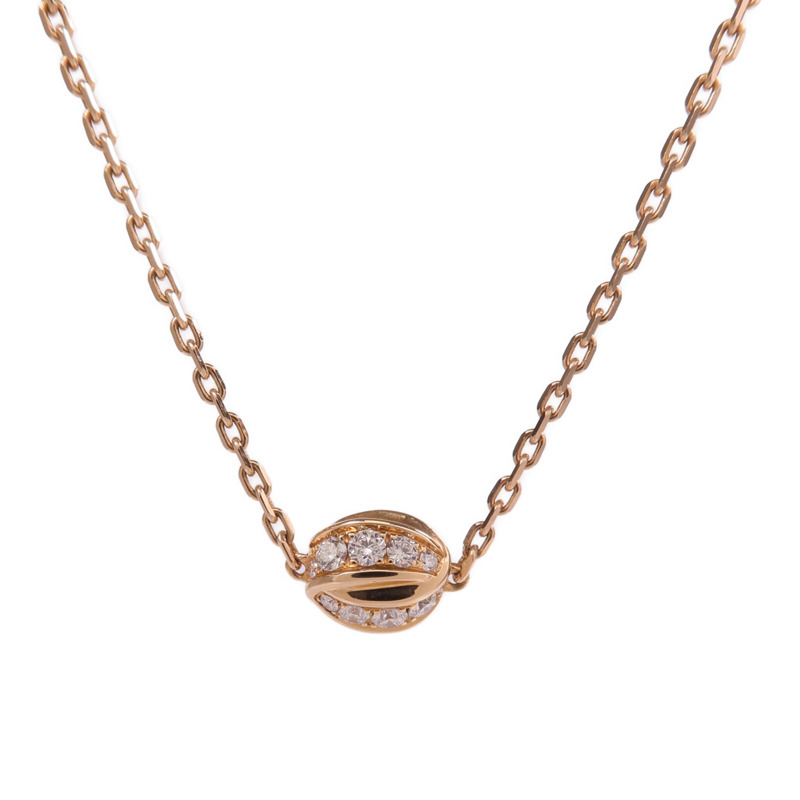 Chaumet 18K玫瑰金Liens Seduction Pendant鑽石項鍊-2