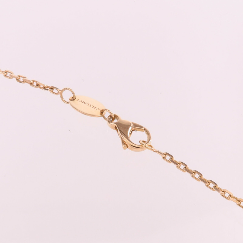 Chaumet 18K玫瑰金Liens Seduction Pendant鑽石項鍊-4