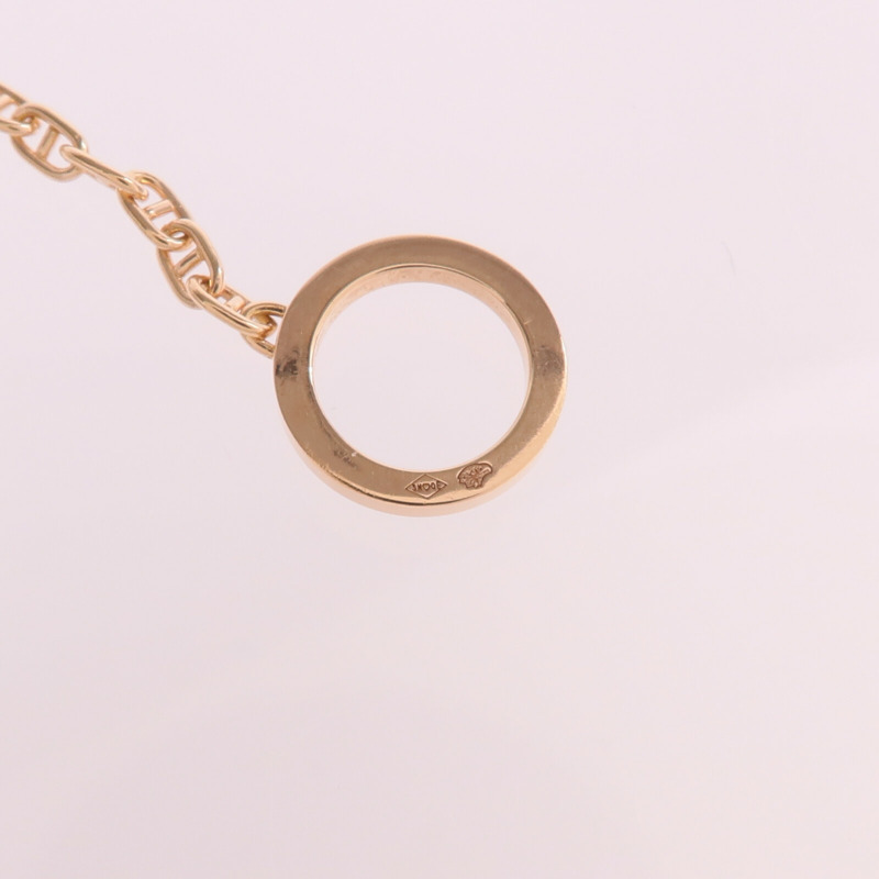 HERMES 18K玫瑰金Chaine d'ancre Contour Bracelet鑽石手鏈-9