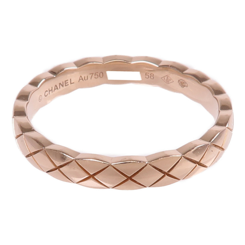 CHANEL 18K玫瑰金Coco Crush戒指Chanel#58/US#8.25-1