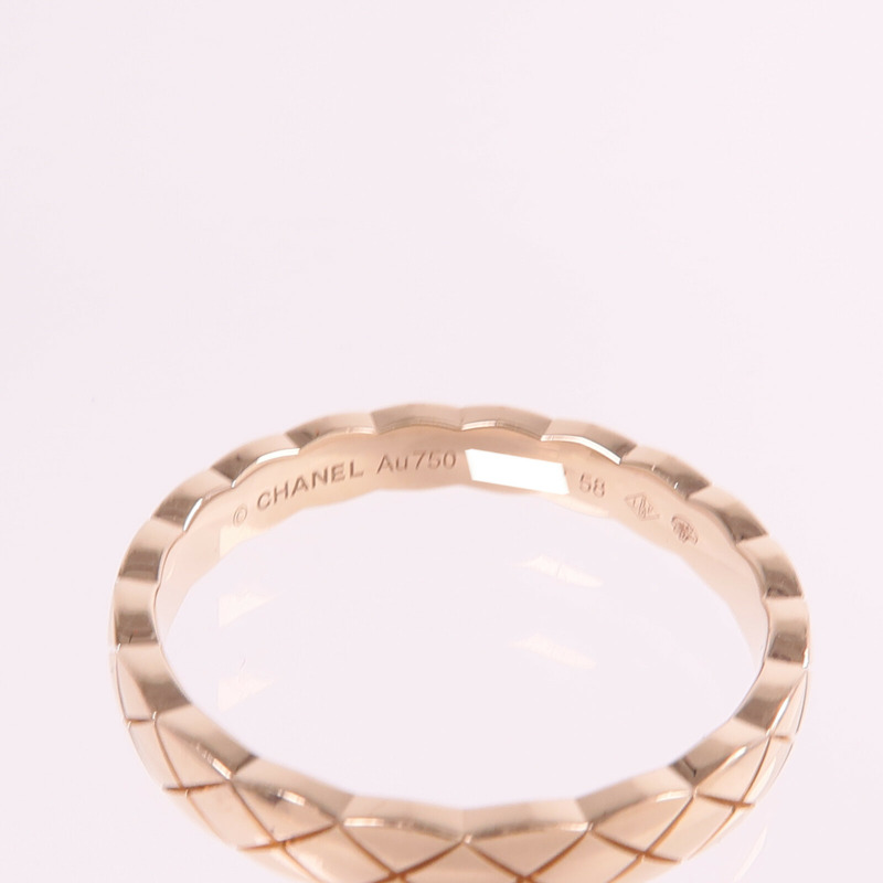 CHANEL 18K玫瑰金Coco Crush戒指Chanel#58/US#8.25-4