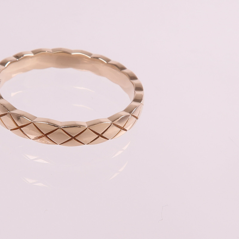 CHANEL 18K玫瑰金Coco Crush戒指Chanel#58/US#8.25-5