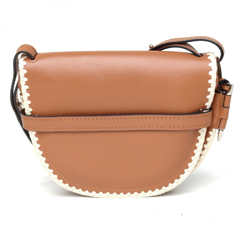 LOEWE Gate馬鞍斜跨包小號棕色牛皮-2