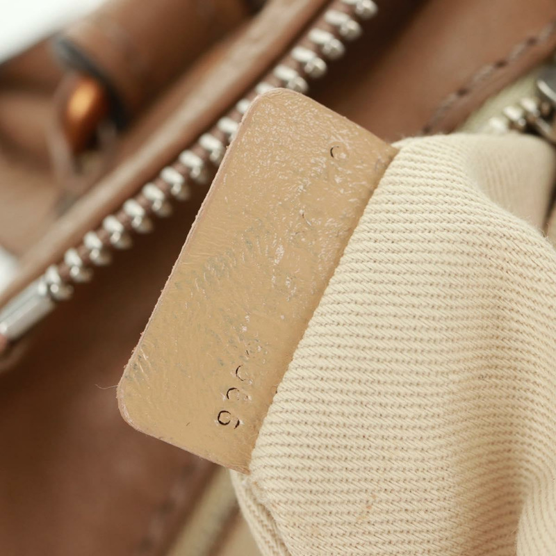 【日本直送】Chloe Paddington 手提包 皮革 棕色 金 銀色 正品 BA10547SV-11