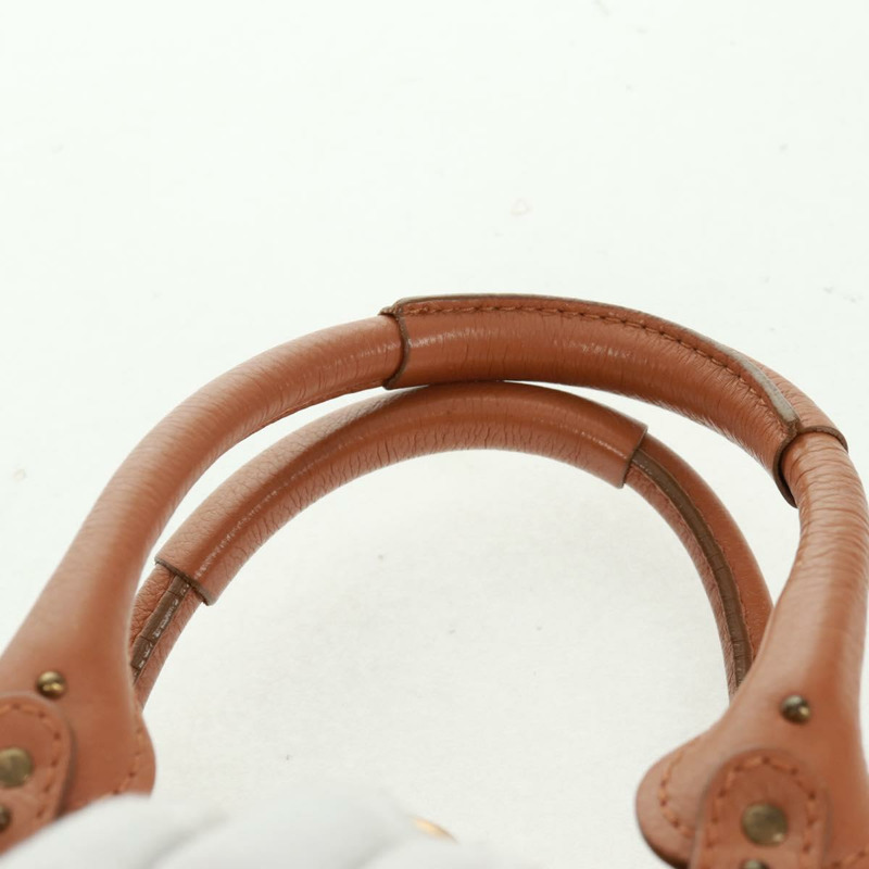 【日本直送】Chloe Paddington 手提包 真皮 棕色 金銀色 正品 ep13039SAV-13