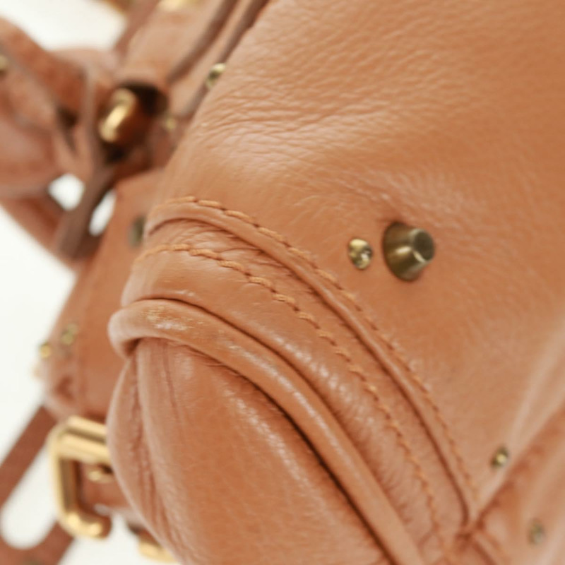 【日本直送】Chloe Paddington 手提包 真皮 棕色 金銀色 正品 ep13039SAV-14