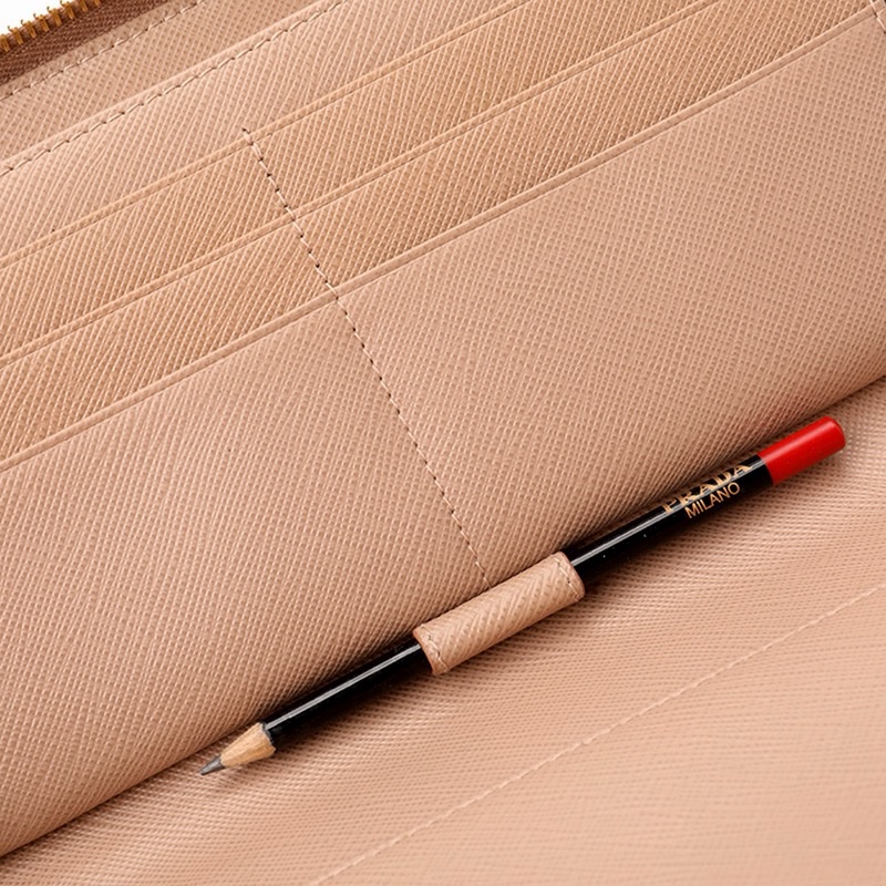 Prada 女士 Saffiano拉鍊錢包均碼碼20.8cm*1.7cm*11.9cm-2
