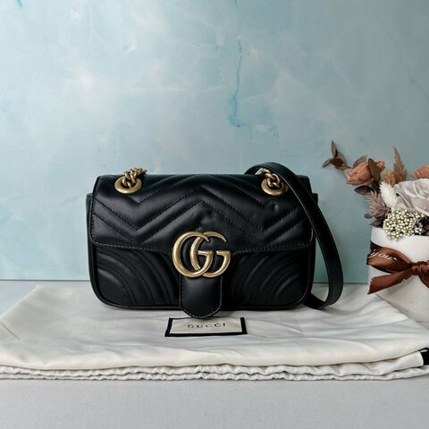 GUCCI Marmont翻蓋鏈帶包
