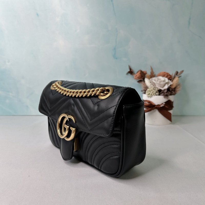 GUCCI Marmont翻蓋鏈帶包-2