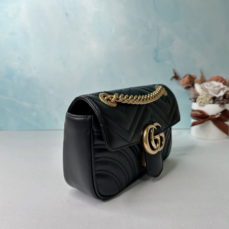 GUCCI Marmont翻蓋鏈帶包-3