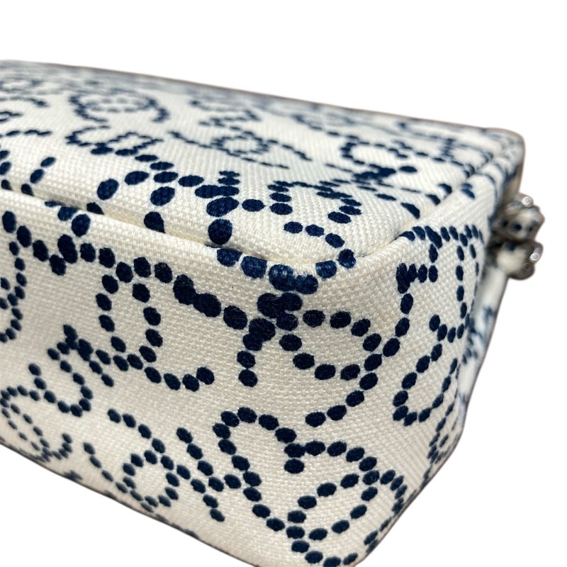 CHANEL 香奈兒 NO.5 CANVAS FLAP BAG 翻蓋包23 帆布 白色 銀色-10