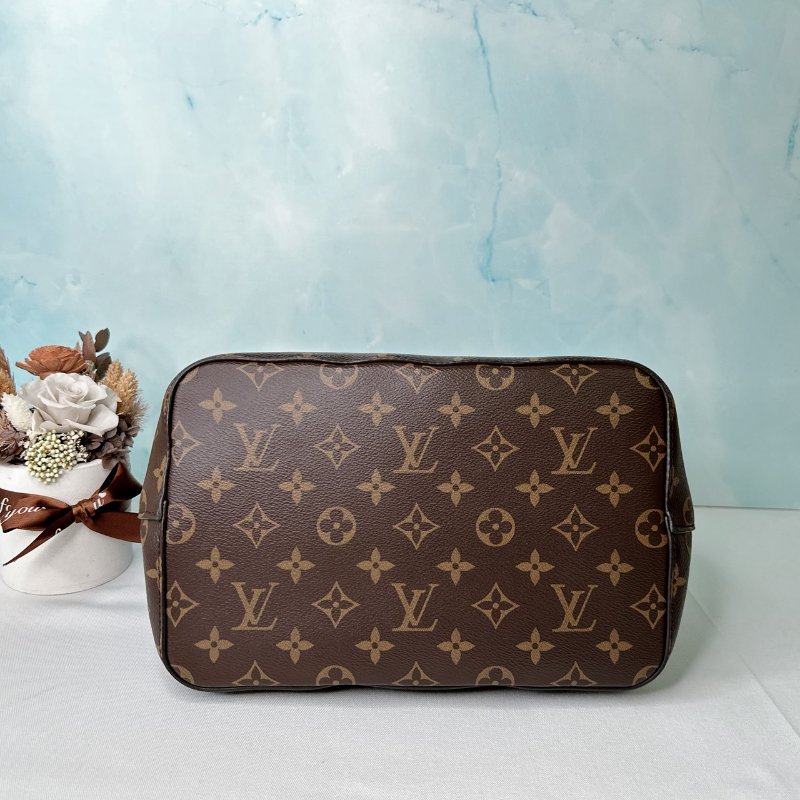 LV NeoNoe MM老花黑水桶包-5