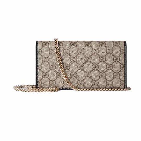 Gucci 女士 Horsebit 1955飾鏈帶錢包均碼碼19cm*4cm*10cm-3