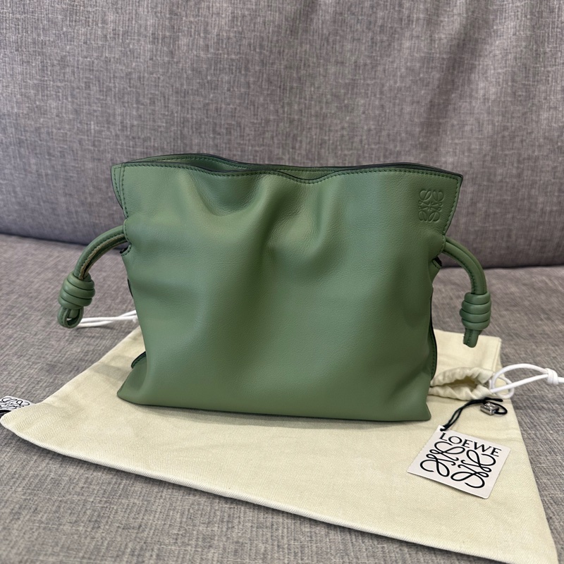 ❣️Loewe Flamenco 迷你福袋壓印logo春夏必備牛油果綠🥑🥑-2