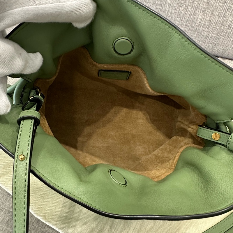❣️Loewe Flamenco 迷你福袋壓印logo春夏必備牛油果綠🥑🥑-10
