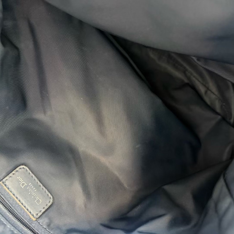 Dior藍黑色老花流浪托特斜背包35*30 98新配件塵袋-2