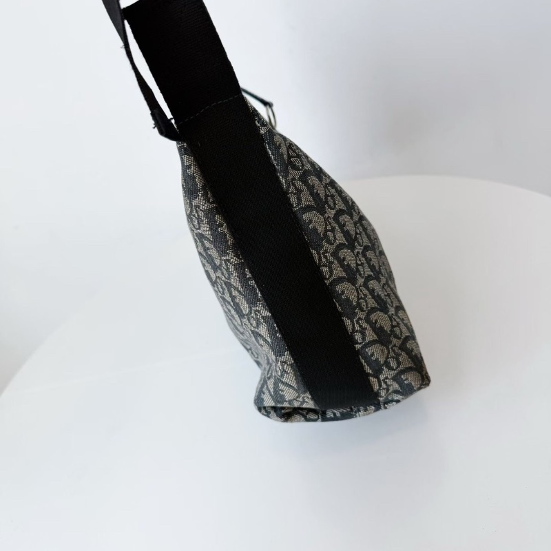 Dior藍黑色老花流浪托特斜背包35*30 98新配件塵袋-3