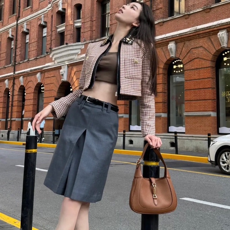 gucci Jackie1961 焦糖棕🤎 中號腋下包27*19 98新配件肩帶塵袋-1