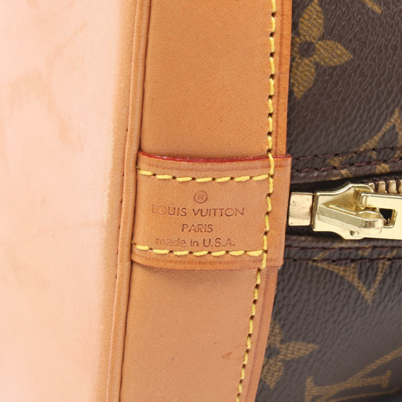 路易威登 Alma PM 手提包 M51130 Monogram 帆布皮革棕色二手 LV-3