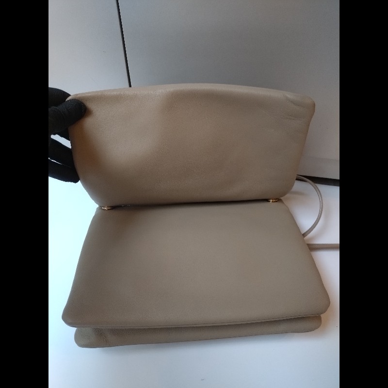 Celine 灰駝皮三層拉鍊斜背包-11