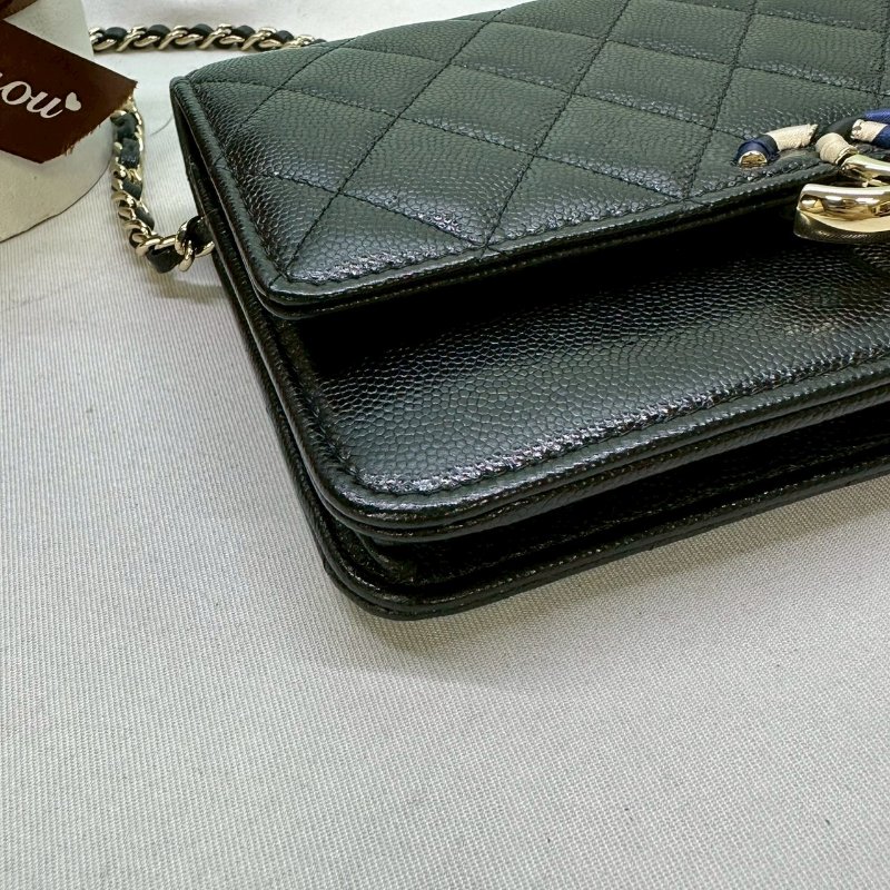 CHANEL 古巴荔枝牛WOC鏈帶包-9