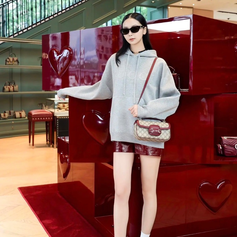 Gucci Horsebit 1955 情人節限定 23*12 99新配件塵袋 肩帶-1