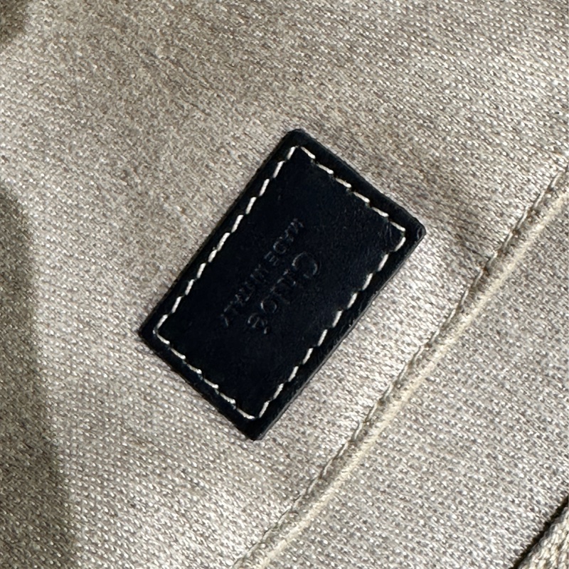 Chloe woddy黑色肩背 中號 托特包通勤包-19