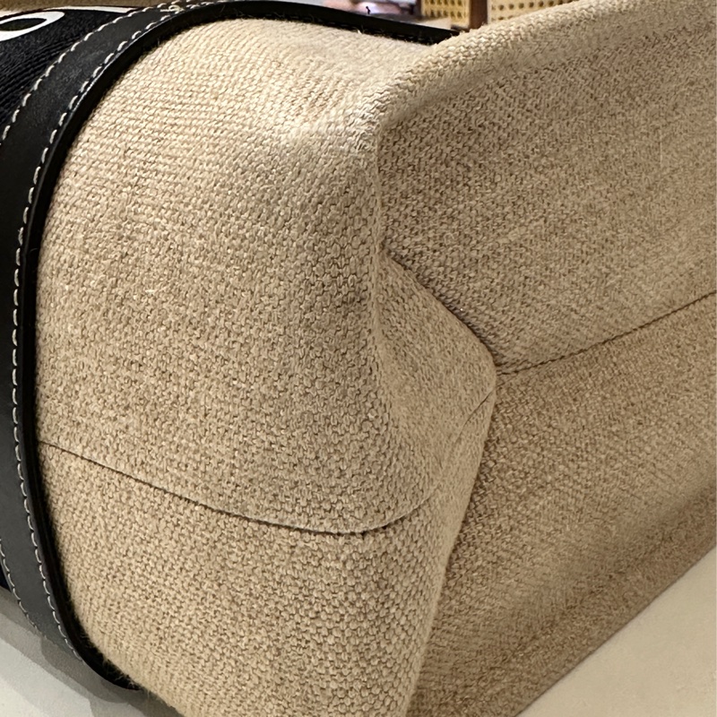 Chloe woddy黑色肩背 中號 托特包通勤包-32