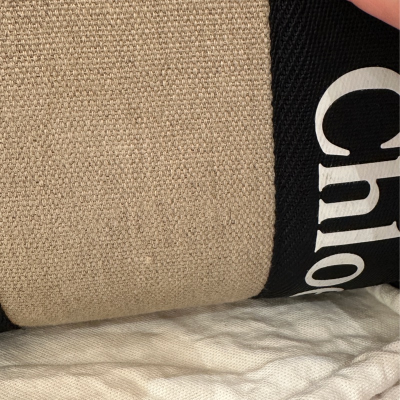 Chloe woddy黑色肩背 中號 托特包通勤包-36