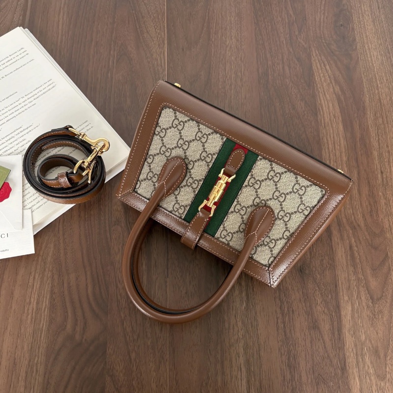 gucci Jackie1961 小tote 斜背包24*14 99新配件肩帶保卡塵袋-2
