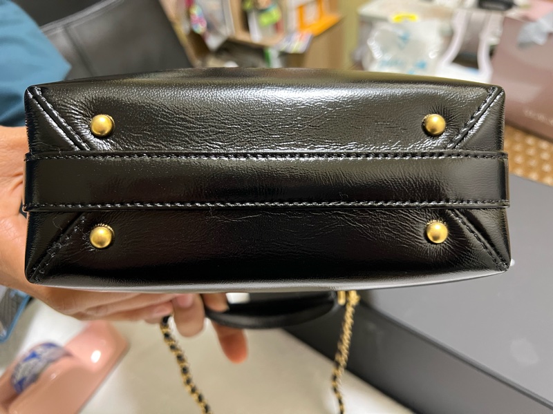 chanel24k 黑色 小號醫生包-6