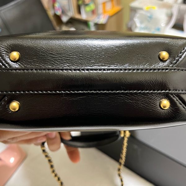chanel24k 黑色 小號醫生包-9