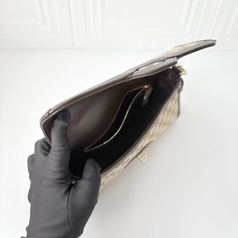gucci 新款 Luce Bag 老花 法棍 腋下包27*12， 全新配件肩帶塵袋-6