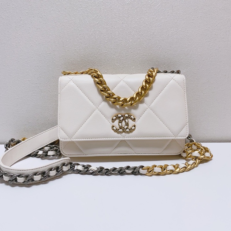 chanel白金19bag woc鏈條包 芯片19*4*11 98新配件塵袋-1