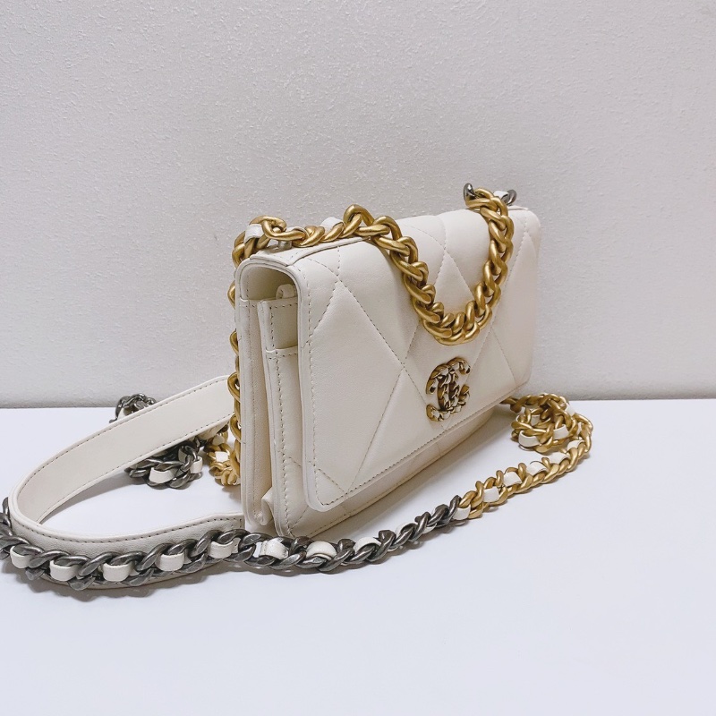 chanel白金19bag woc鏈條包 芯片19*4*11 98新配件塵袋-3