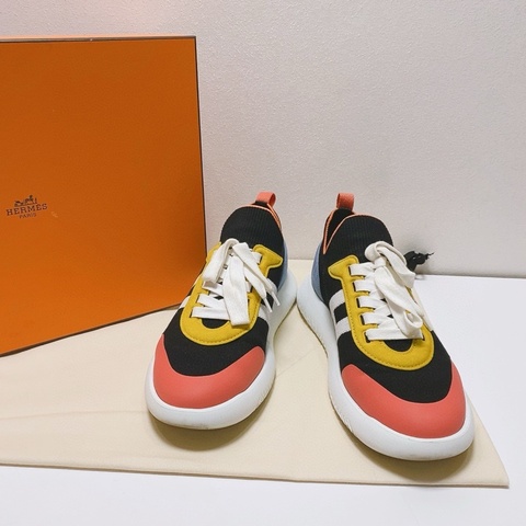 Hermes愛馬仕拼色運動鞋，成色98新，42碼 無附件：裸鞋