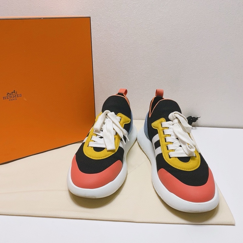Hermes愛馬仕拼色運動鞋，成色98新，42碼 無附件：裸鞋-0