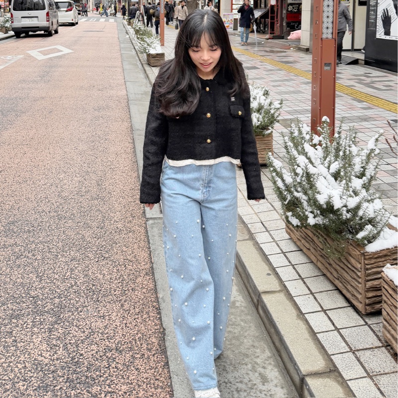 Miumiu 粗花呢外套 黑色 原價13萬-12
