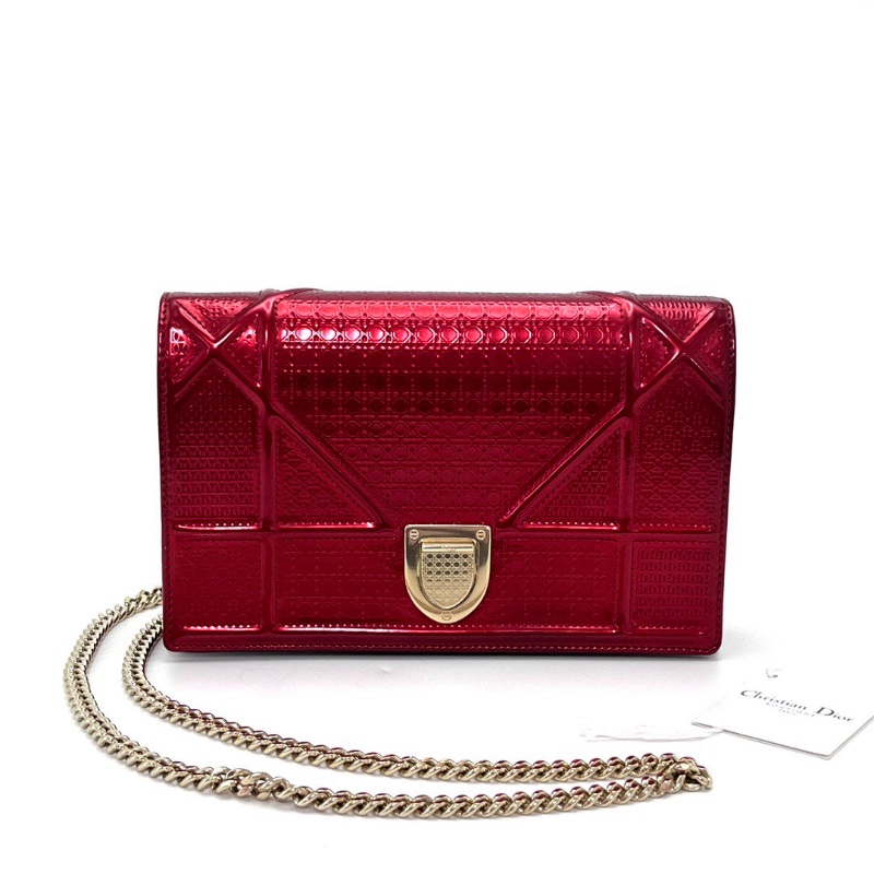 DIOR紅金盾牌woc鏈條包19*13*3 98新配件塵袋-1