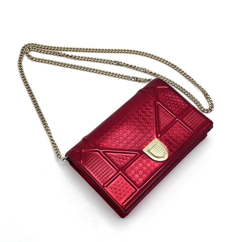 DIOR紅金盾牌woc鏈條包19*13*3 98新配件塵袋-3