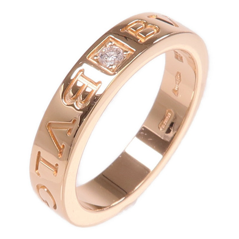 BVLGARI 18K玫瑰金Bvlgari Bvlgari Ring鑽石戒指Bvlgari#51/US#6