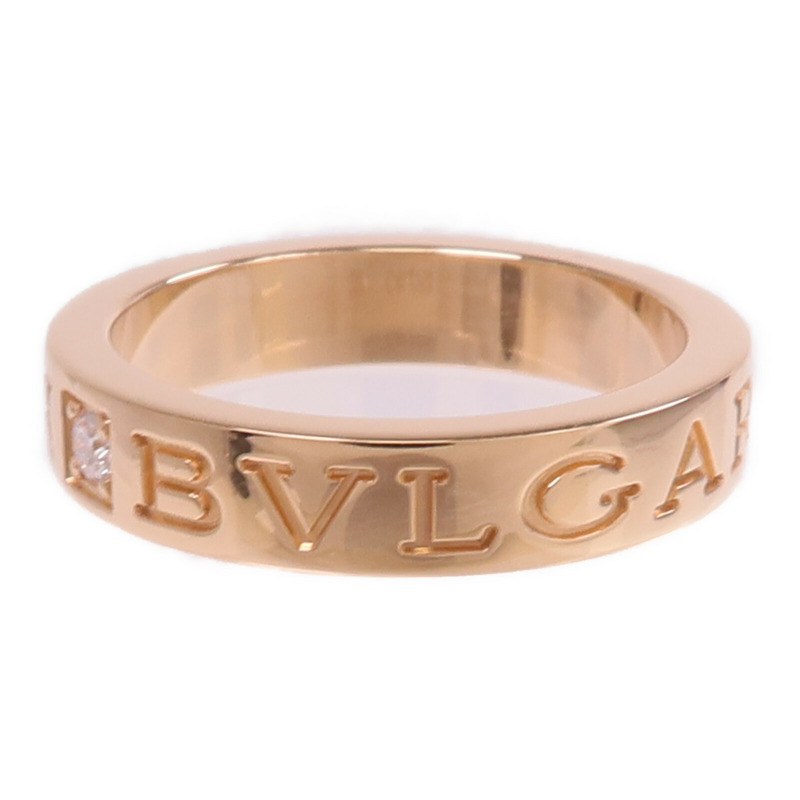 BVLGARI 18K玫瑰金Bvlgari Bvlgari Ring鑽石戒指Bvlgari#51/US#6-2