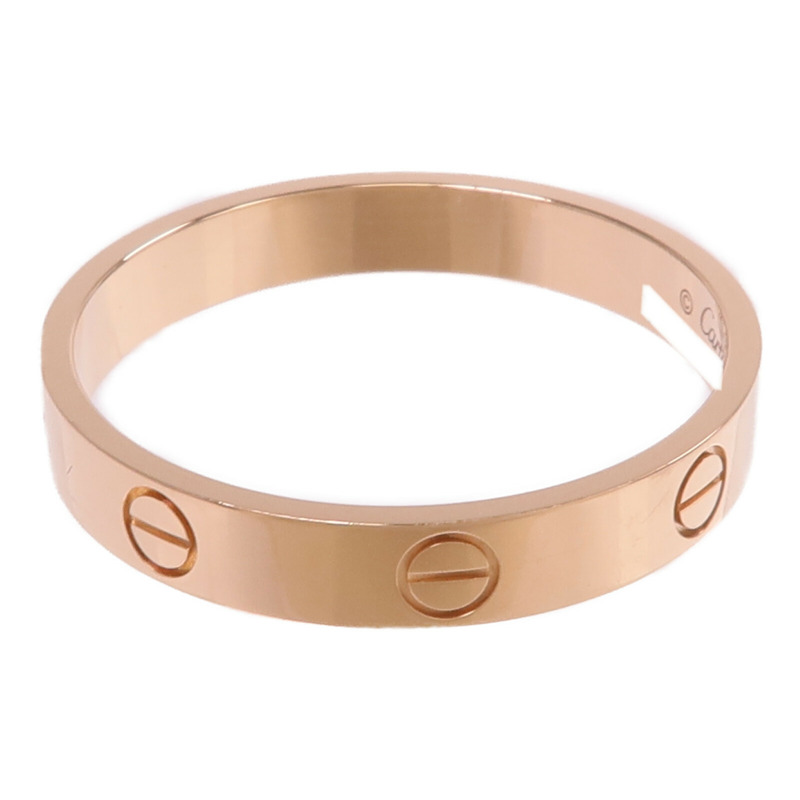 CARTIER 18K玫瑰金Mini Love Ring戒指Cartier#64/US#10.75-2
