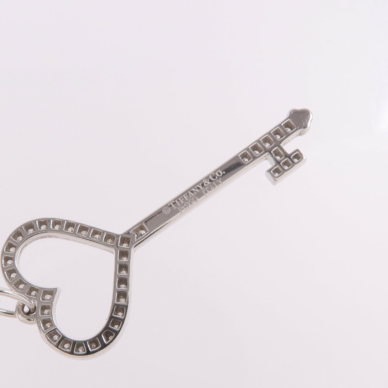 TIFFANY&CO PT950鉑金Heart Key In Platinum With Diamonds鑽石項鍊-8