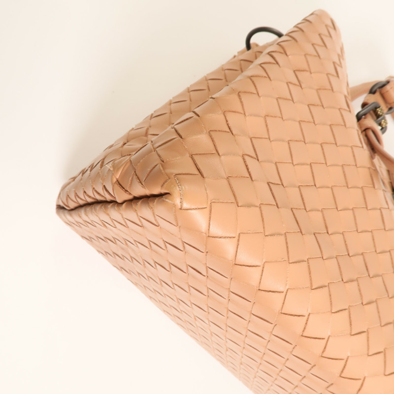 BOTTEGA VENETA 牛皮皮革Intrecciato Roma Small金扣手挽肩背兩用袋-11