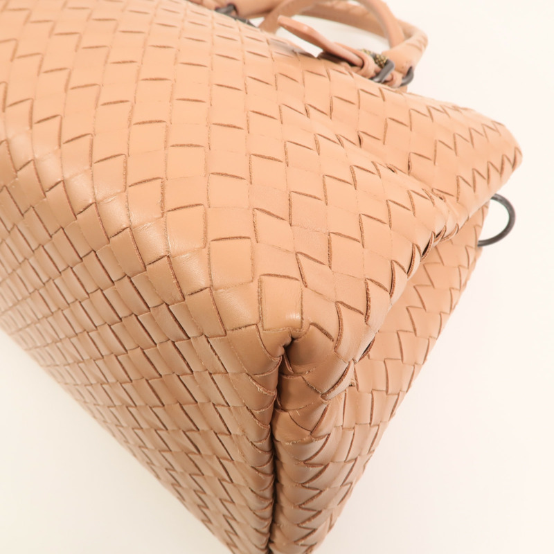 BOTTEGA VENETA 牛皮皮革Intrecciato Roma Small金扣手挽肩背兩用袋-12