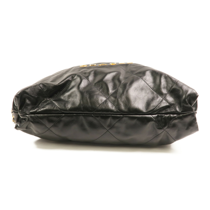 CHANEL 牛皮皮革Chanel 22 Backpack金扣鏈帶背包-3