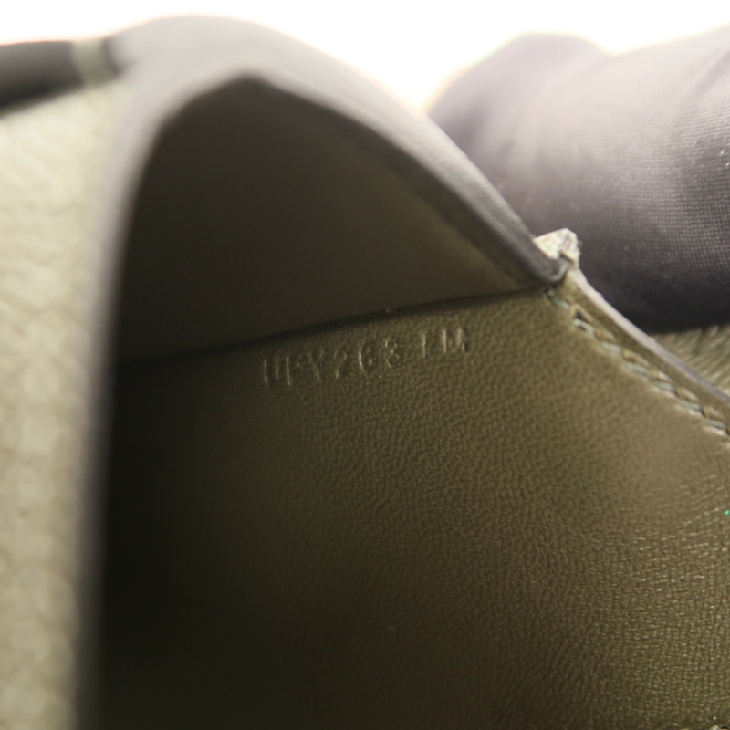 HERMES Epsom皮革Della Cavalleria Mini銀扣肩背袋Vert de Gris-6